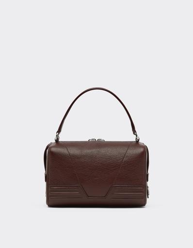 Sac à bandoulière GT en cuir grenat