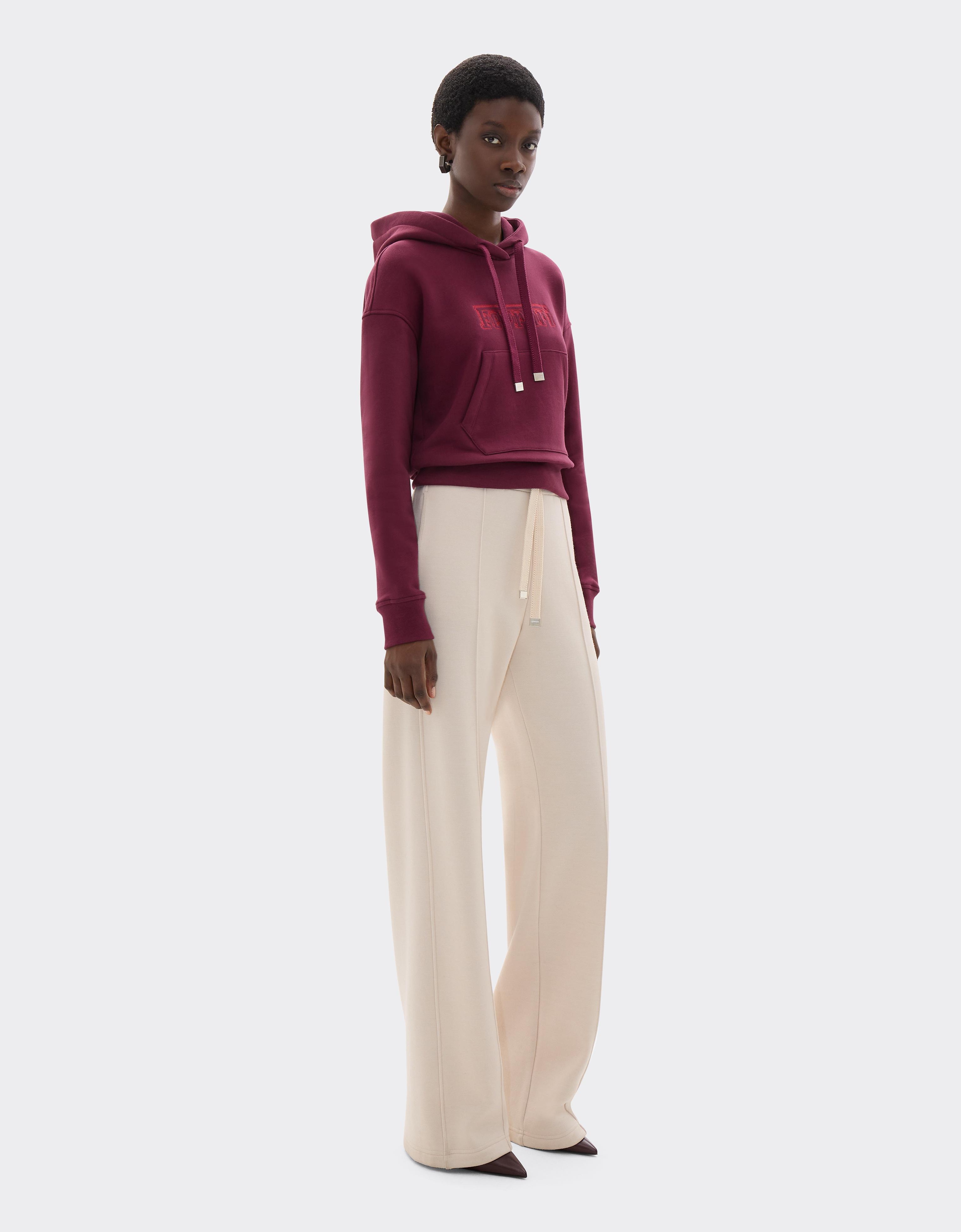 Wool and Cotton Trousers with Drawstring