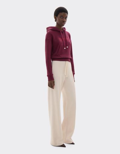 Wool and Cotton Trousers with Drawstring