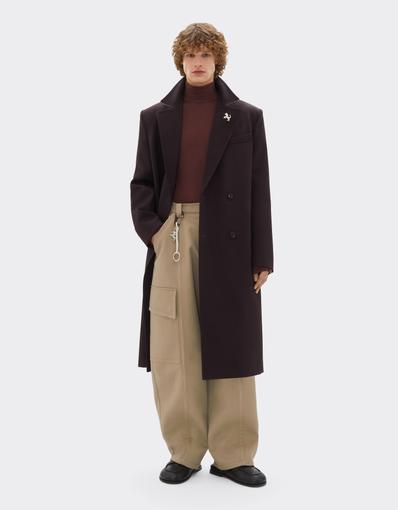 Double Mackintosh coat with Prince of Wales check lining