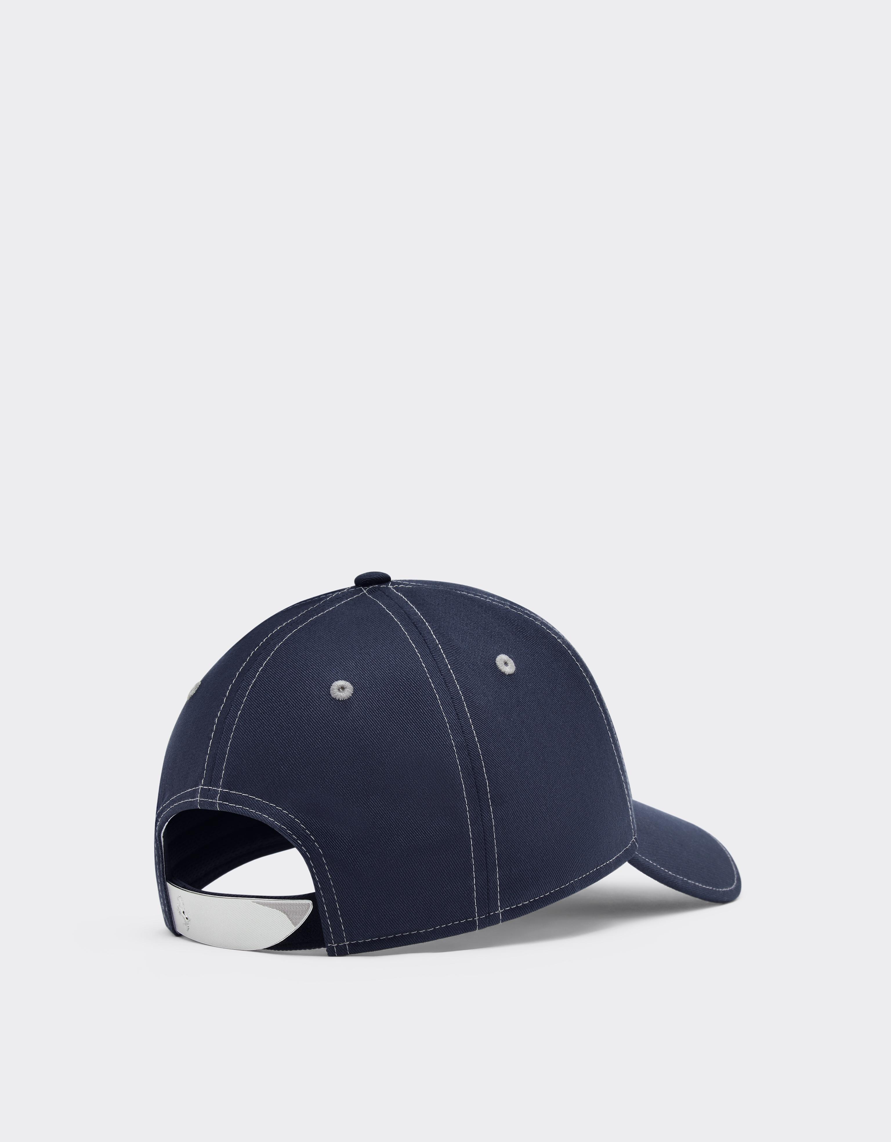 Baseball cap with rubberized Ferrari logo