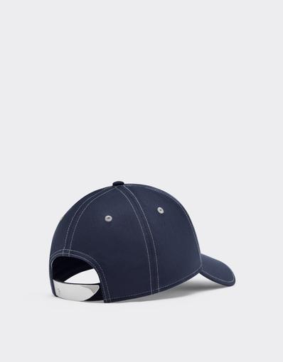 Baseball cap with rubberized Ferrari logo