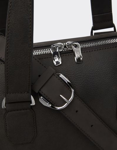 Waxed Leather Briefcase