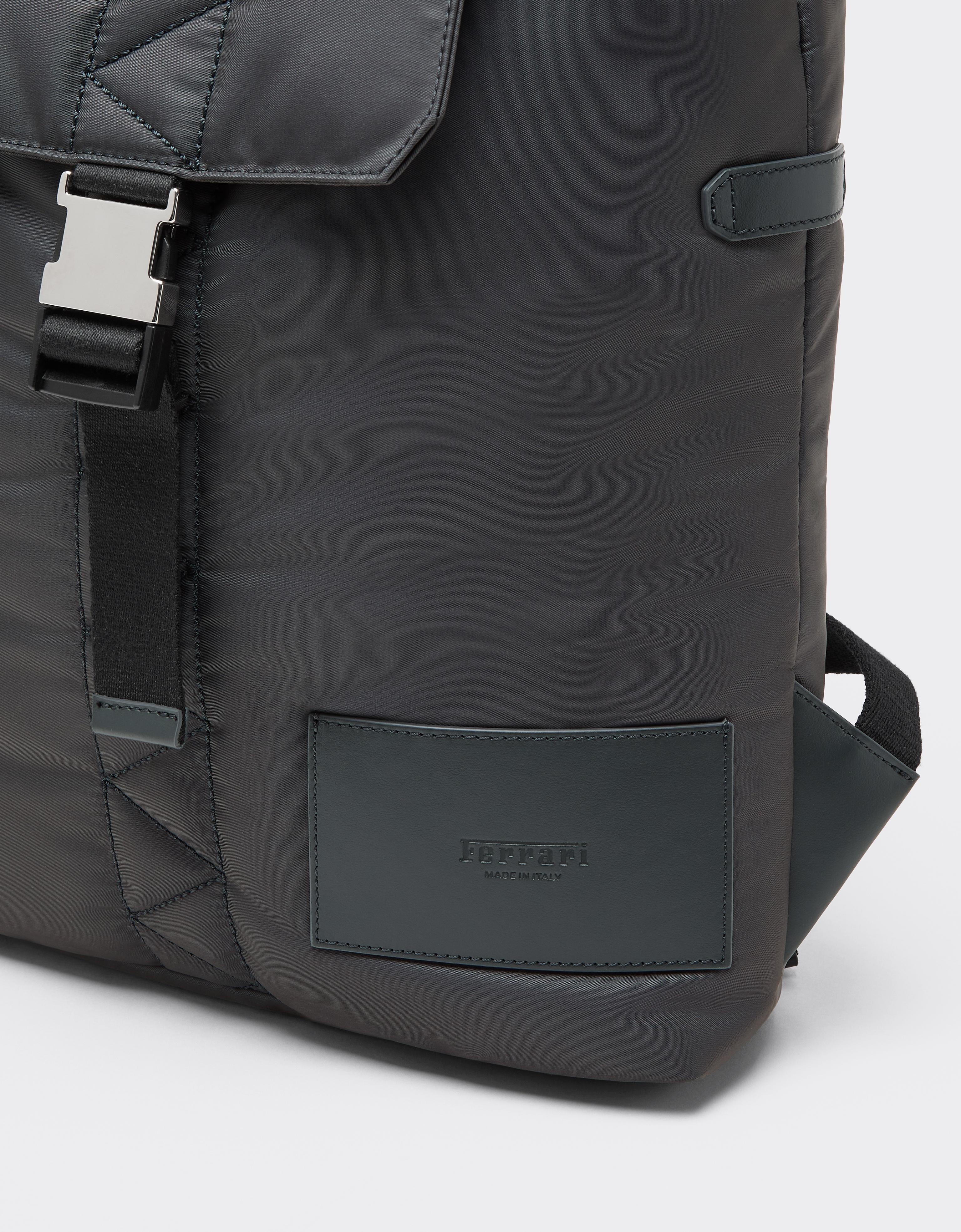 Q-Cycle Nylon Rucksack with Leather Details