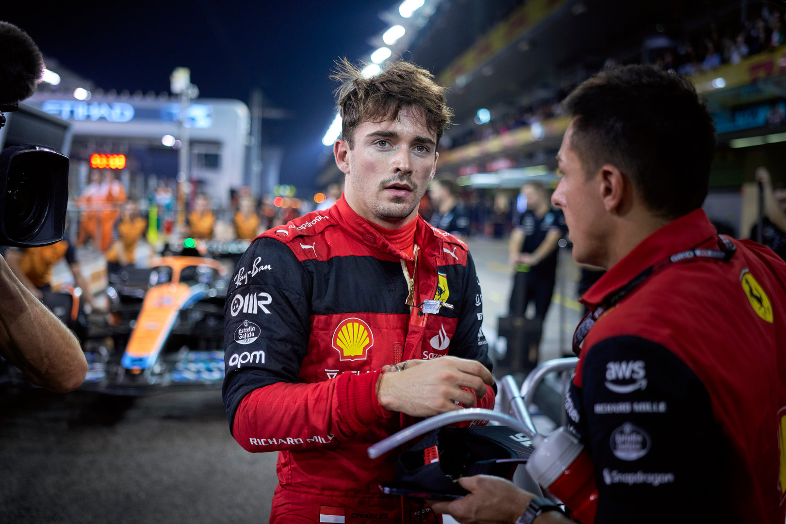 Charles Leclerc его Феррари