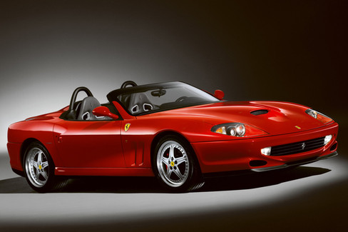 エリート　1/18  フェラーリ550 バルケッタ•ピリンファリーナ 1/18 Hot Wheels Ferrari 550 Barchetta Pininfarina Red Elite