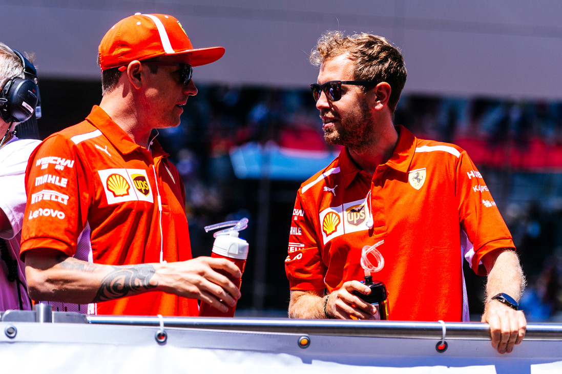 GP d'Austria 2018 - Domenica - Spielberg, Austria - Kimi Raikkonen, Sebastian Vettel - Gara