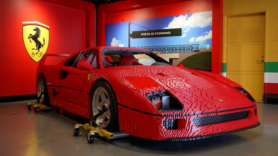 Real life size lego car top