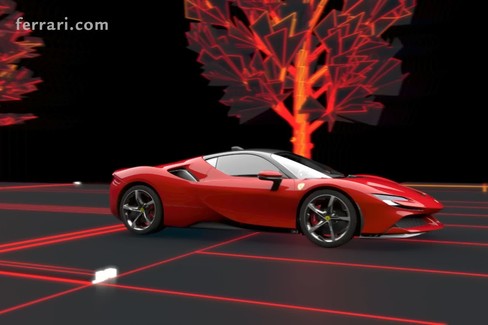 Licence 1:14 Ferrari SF90 Stradale Modèle de voiture télécommandée, Super  RC Sport Racing Car pour enfants garçons filles et adultes, cadeaux, lampes  de travail, 2,4 GHz 